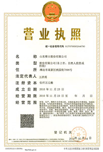 山東雅士營業執照